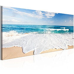 Decoshop26 Tableau toile de décoration murale impression premium en partie sur châssis en bois motif Beach on Captiva Island150x50cm 11_0017704