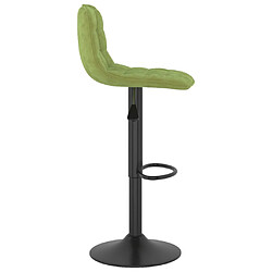 Acheter vidaXL Tabourets de bar lot de 2 vert clair velours