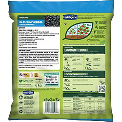 FERTILIGENE FBLEUBIO6 - Engrais Bleu Universel 6 kg - Floraison et récoltes abondantes - Nourrit jusqu'a 3 mois - Pour 240m²