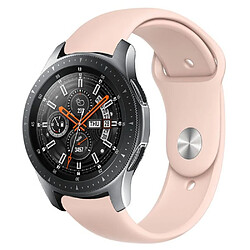 Wewoo Bracelet pour montre connectée en silicone monochrome appliquer Samsung Galaxy Watch Active 22mm rose pâle 