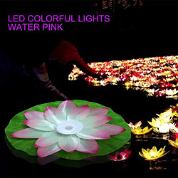 Wewoo LED sous-marines 3 couleur Flood Artificielle Lotus Flottant Lampes De Forme Fleur Pour La Piscine Extérieure Souhaitant Fête (Violet)