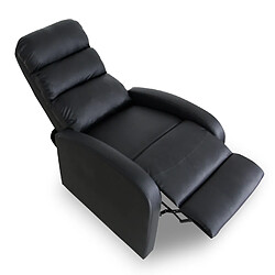 Fauteuil relax manuel Lasco Noir