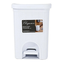 Stefanplast Corbeille à papier Blanc Plastique (6L) (6 L) (20,5 x 28 x 20,5 cm)