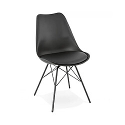 Kokoon Design Chaise design FABRIK BLACK 45x55x83 cm