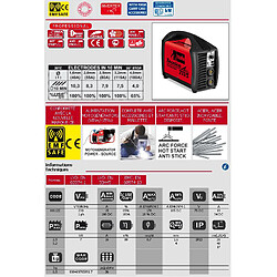 Telwin - Poste de soudage inverter MMA et TIG (machine seule) - TECNICA 211/S