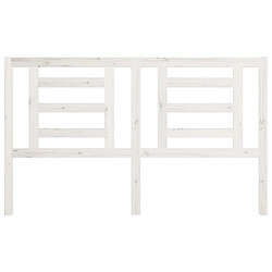 Avis Maison Chic Tête de lit scandinave pour lit adulte,Meuble de chambre Blanc 166x4x100 cm Bois de pin massif -MN84314