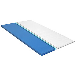 vidaXL Sur-matelas 80 x 200 cm Mousse à mémoire de forme Visco 6 cm 