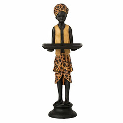 Paris Prix Statuette Déco Garçon Plateau 46cm Noir & Naturel 