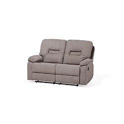 Acheter Beliani Canapé 2 places inclinable beige BERGEN