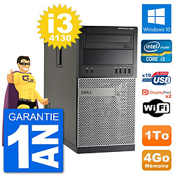 PC Tour Dell 7020 Intel Core i3-4130 RAM 4Go Disque Dur 1To Windows 10 Wifi · Occasion 