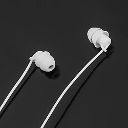 GUPBOO Écouteurs filaires à suppression de bruit Écouteurs intra-auriculaires en gel de silice 3,5 mm Convient aux téléphones Android