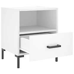 Acheter vidaXL Tables de chevet 2 pcs blanc 40x35x47,5 cm bois d’ingénierie