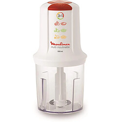 Mini-hachoir 3en1 0.5l 500w blanc - AT710110 - MOULINEX