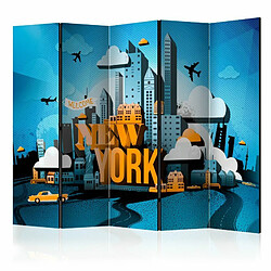 Paris Prix Paravent 5 Volets New York Welcome 172x225cm 