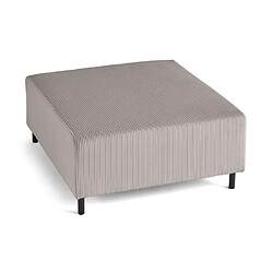 Lisa Design Edinburg - pouf modulable - en velours côtelé