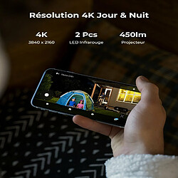 REOLINK Caméra 8MP Caméra Surveillance Extérieure PoE, 355° Pan & 90° Tilt, Suivi Auto, Détection Intelligente, Vision Nocturne Couleur 30m avec Projecteur, Audio Bidirectionnel, IP65