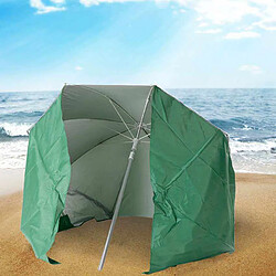 Beachline Parasol de plage portable moto pliable léger aluminium tente 200 cm Piuma, Couleur: Vert foncé