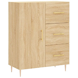 Maison Chic Buffet,Meuble de Rangement,commode pour salon,Cuisine chêne sonoma 69,5x34x90 cm bois d'ingénierie -MN82892