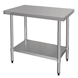 Table Inox Professionnelle Sans Rebords - Gamme 600 - Vogue 