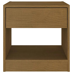 Acheter Maison Chic Table de chevet, Table de Nuit, Meuble de rangement Marron miel 40x31x40 cm Bois de pin massif