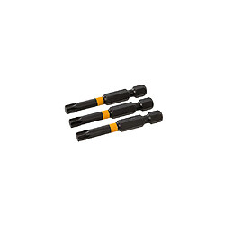 Lot de 3 embouts de vissage impact Torx T30 - L. 50 x Q. 6,35 mm - 821010 - Triton