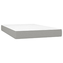 Acheter vidaXL Sommier à lattes de lit et matelas Gris clair 120x200cm Velours