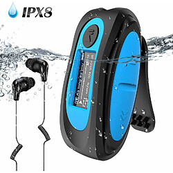 Vendos85 Lecteur MP3 Bluetooth Étanche IPX8 avec Clip bleu foncé