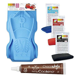 Scrapcooking Coffret moule et pâte à sucre pour gâteau Cars + 1 Stylo chocolat 