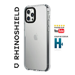 Avis RHINOSHIELD Clear Compatible avec [iPhone 14 Pro Max] Résiste au jaunissement, Haute Transparence, Coque de Protection Personnalisable Clear - Contour objectifs Photo Noir