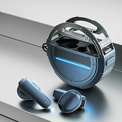 Gx-9 Bluetooth 5.3 Casque Réduction Du Bruit Basse Musique Écouteur Casque De Jeu Sans Fil Bleu 