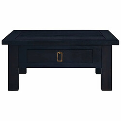 Maison Chic Tabls basse,Table Console pour salon Café noir clair 68x68x30 cm Bois d'acajou massif -MN91683