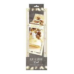 Scrapcooking Plat à bûche LED lumineux - Rectangle 