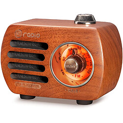 PRUNUS radio portable FM bluetooth AUX marron