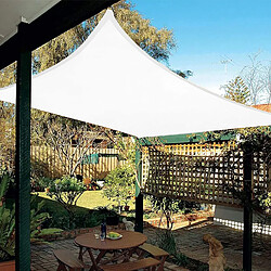 BESTA Voile d'ombrage Imperméable Rectangulaire 2x3m, Toile Ombrage résistant à l'eau Protection Rayons UV pour Jardin Terrasse, Blanc