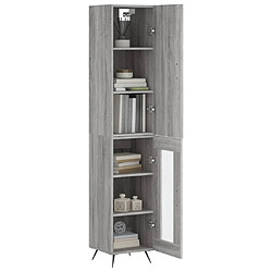 Avis Maison Chic Buffet,Meuble de Rangement,commode pour salon,Cuisine Sonoma gris 34,5x34x180 cm Bois d'ingénierie -MN95164