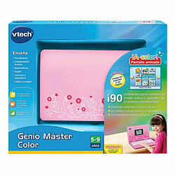 Ordinateur jouet Vtech Genio Master Color ES-EN 18 x 27 x 4 cm Rose pas cher