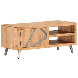 vidaXL Table basse 90x45x40 cm Bois d'acacia massif