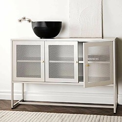 Venture Home Buffet 3 portes en acier Malla beige.