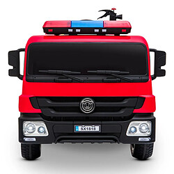 Acheter Play4Fun Camion de Pompier Electrique Rouge 35W avec Casque, Lance et Extincteur, Indicateur de Batterie et Télécommande Parentale