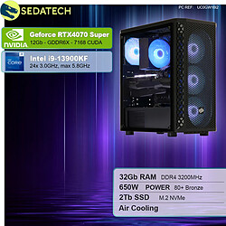 Sedatech PC Gamer Pro • Intel i9-13900KF • RTX4070 Super • 32Go RAM • 2To SSD M.2 • sans OS