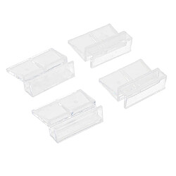 pince 4pcs Clip en Plastique Support Porteur de Couvercle de Verre pour Réservoir de Poissons Aquarium 8mm