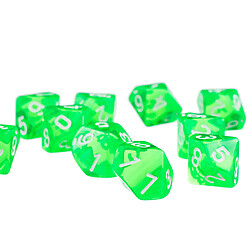 Avis Dice,Ten Sided Dice Gem,Jeu de dés,dés Set,Pour RPG Dungeons Dragons Jeux