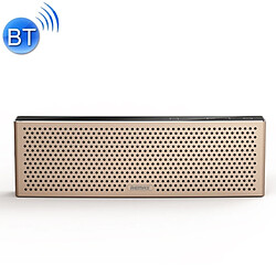 Wewoo Mini enceinte Bluetooth or Haut-parleur Métal de lecture musicale portable, HD intégré, prise en charge des appels mains libres, carte TF et AUX, distance Bluetooth: 10 m 