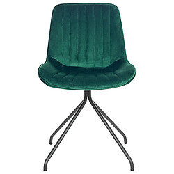 Acheter Beliani Chaise de salle à manger Set de 2 Velours Vert émeraude NAVASOTA