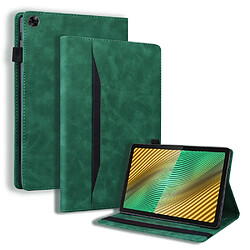 Etui en PU style commercial avec support, vert pour votre Realme Pad