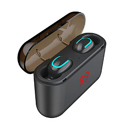 Écouteur Bluetooth sans Fil Casque Bluetooth Ecouteur Bluetooth 5.0 Oreillette sans Fil Sport 1500mAh Etui de Charge Autonomie 120H Stéréo Casque Mains-Libres Mic pour Smartphone Tablette Bleu