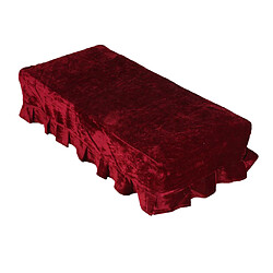 Couverture de Banc Sac de Protection Anti-usure Couverture Rouge pour Tabouret de Piano Anti-poussière 75x35cm