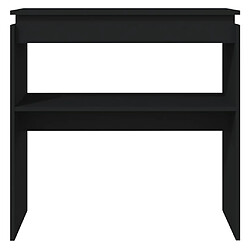 Avis vidaXL Table console Noir 80x30x80 cm Aggloméré