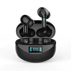 Chrono Chronus Ecouteurs sans Fil 5.0 Sport Étanche Hi-FI Son Stéréo,Contrôle Tactile Oreillettes Bluetooth,Microphones Intégrés,32 Heures Durée de Lecture,pour iOS et Android(noir) 