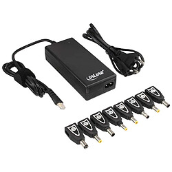 Adaptateur d'alimentation pour ordinateur portable InLine® 90W USB 100-240V noir incl. 8 astuces